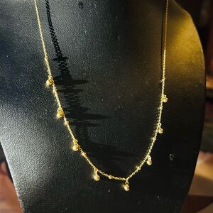 Elegant Gold 14k Necklace with Pearl Accents